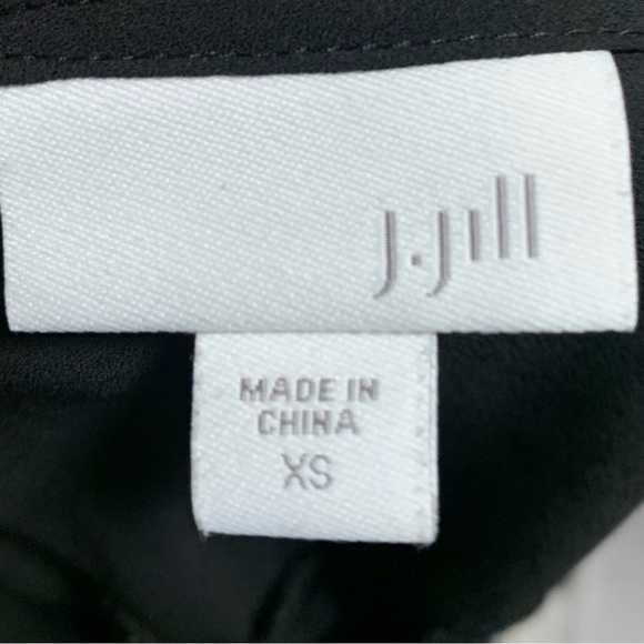 J. Jill Tiered Black Blouse - Picture 6 of 8